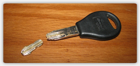 broken car key